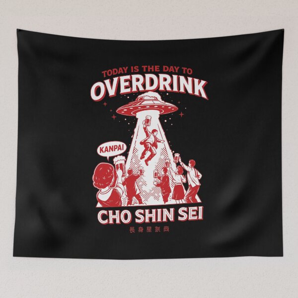 Item preview, Alien Abduction Overdrink Toast Retro Fun  designed and sold by JOANDOORNE.