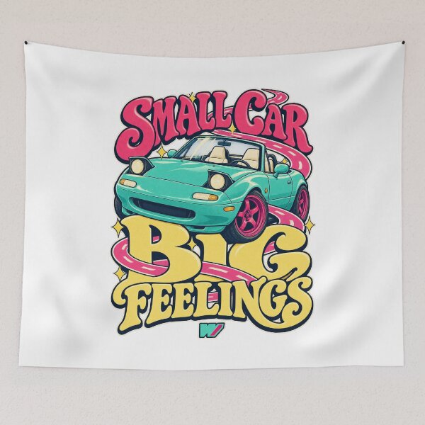 Item preview, Small Car Big Feelings Retro Roadster designed and sold by eWproject.