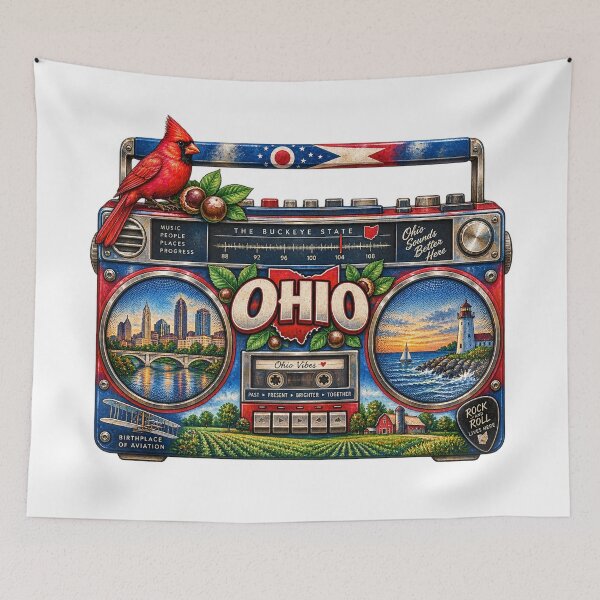 Item preview, Ohio Gen X Boom Box designed and sold by Whimspired By Paxx.