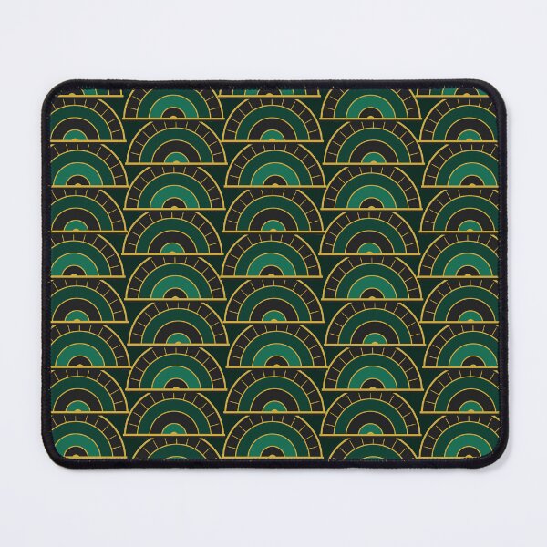 Item preview, Emerald Deco Fan Lattice 1920s Art Deco Geometric Pattern designed and sold by KungPowUnicorn.