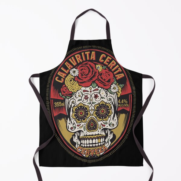 Item preview, Calaverita Cerveza Sugar Skull Floral Art designed and sold by JOANDOORNE.