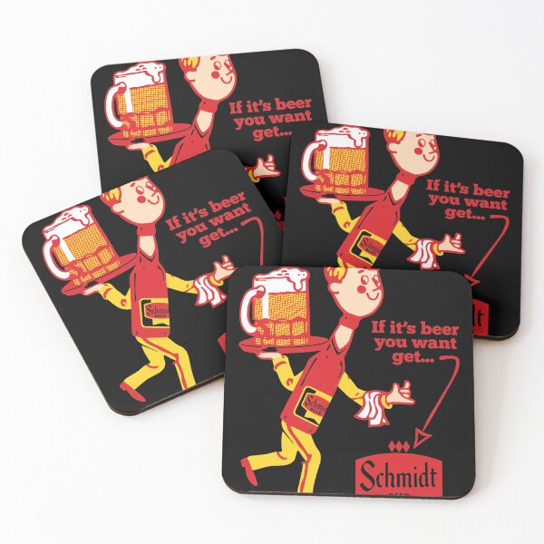 Item preview, Retro Schmidt Beer Man Illustration designed and sold by JOANDOORNE.