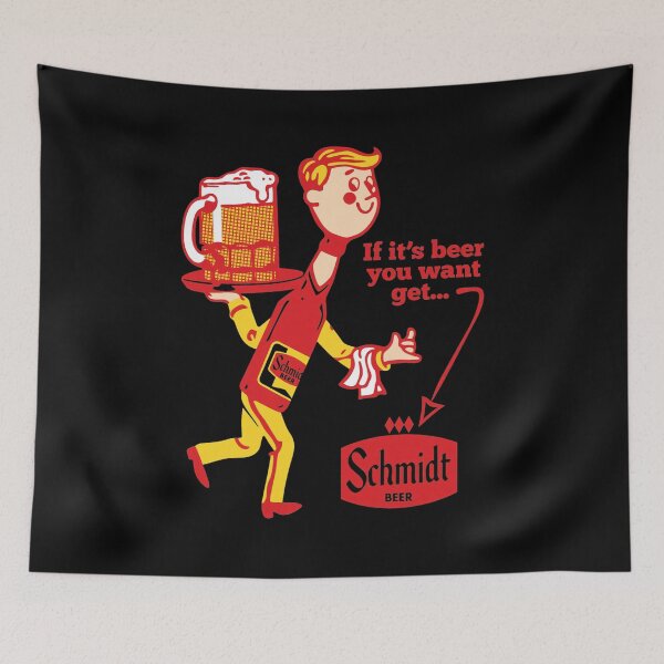 Item preview, Retro Schmidt Beer Man Illustration designed and sold by JOANDOORNE.