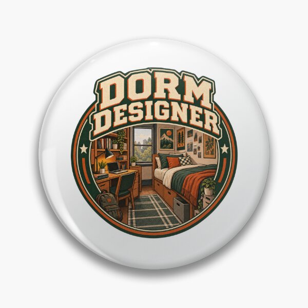 Item preview, Dorm Designer Vintage Badge – College Room Decor designed and sold by Print-Mingle01.