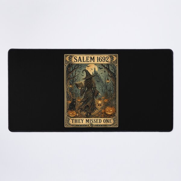 Item preview, Salem 1692 They Missed One Tarot Card Halloween Witch Women designed and sold by River Silva.