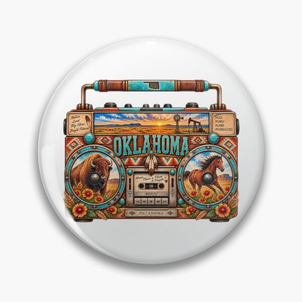 Item preview, Oklahoma Gen X Boom Box designed and sold by Whimspired By Paxx.