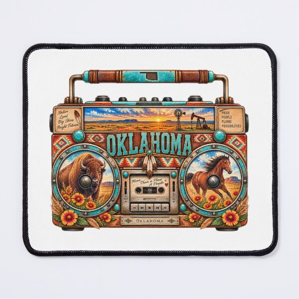 Item preview, Oklahoma Gen X Boom Box designed and sold by Whimspired By Paxx.