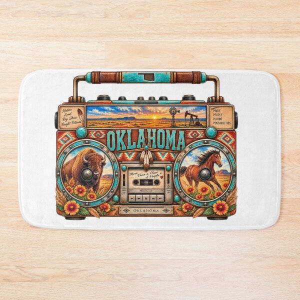 Item preview, Oklahoma Gen X Boom Box designed and sold by Whimspired By Paxx.