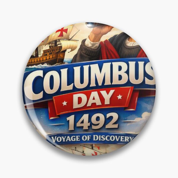 Item preview, Vintage Columbus Day History & Discovery Design designed and sold by Nela-&-Lena.