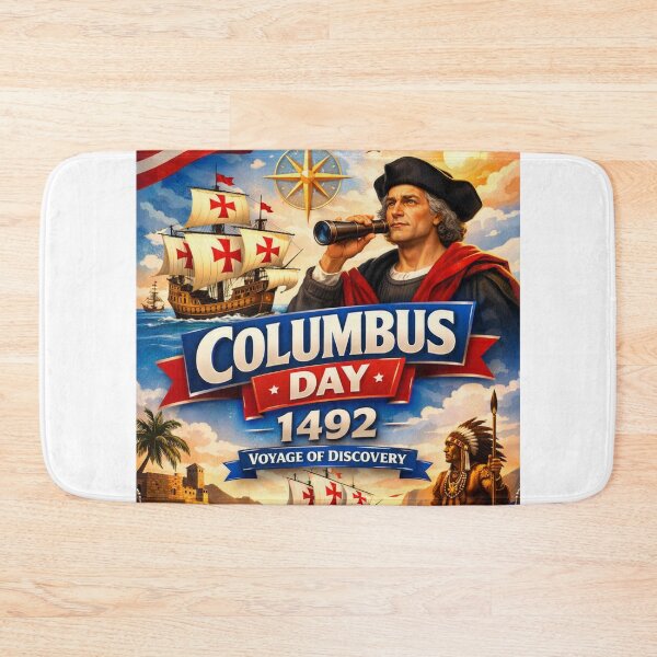 Item preview, Vintage Columbus Day History & Discovery Design designed and sold by Nela-&-Lena.