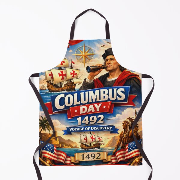 Item preview, Vintage Columbus Day History & Discovery Design designed and sold by Nela-&-Lena.
