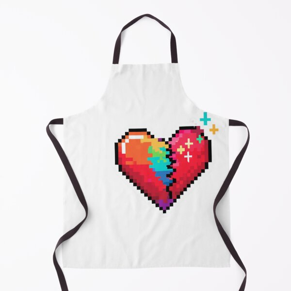 Item preview, Pixel Art Mended Broken Heart Retro 8-Bit Design designed and sold by NicolasGlowArt.