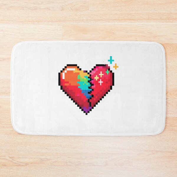Item preview, Pixel Art Mended Broken Heart Retro 8-Bit Design designed and sold by NicolasGlowArt.