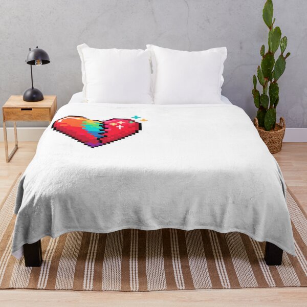 Item preview, Pixel Art Mended Broken Heart Retro 8-Bit Design designed and sold by NicolasGlowArt.