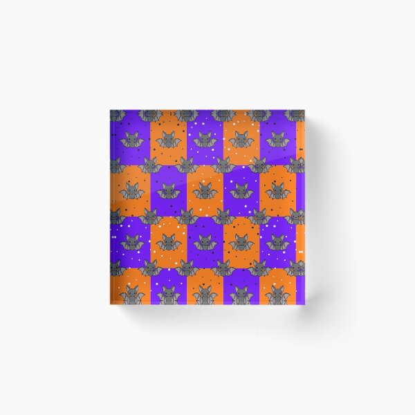 Item preview, Bats and Stars Pattern — Purple & Orange designed and sold by Jasmine-Faith.
