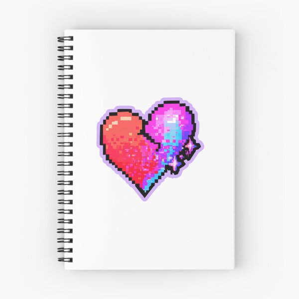 Item preview, Vibrant Pixel Broken Heart 8-Bit Glitch Art designed and sold by NicolasGlowArt.