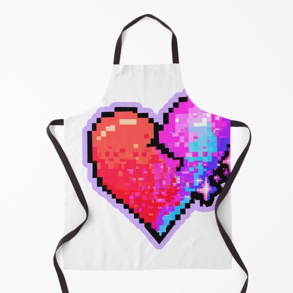 Item preview, Vibrant Pixel Broken Heart 8-Bit Glitch Art designed and sold by NicolasGlowArt.
