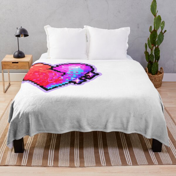 Item preview, Vibrant Pixel Broken Heart 8-Bit Glitch Art designed and sold by NicolasGlowArt.
