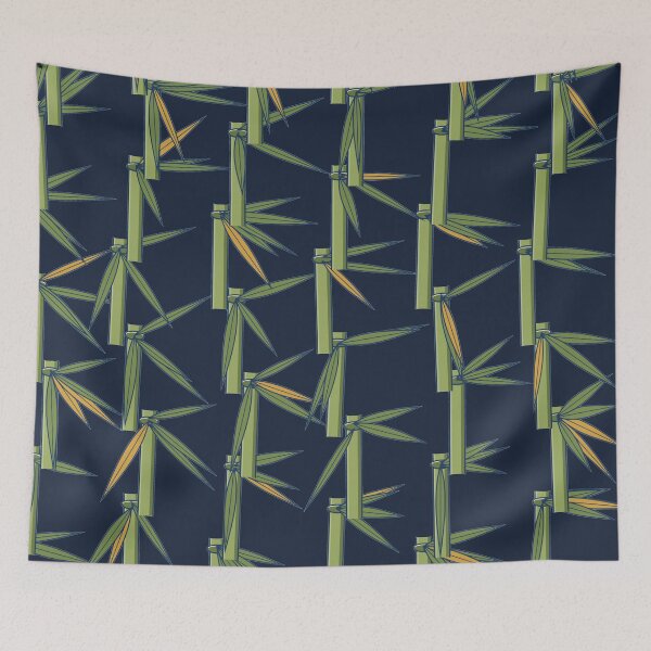 Item preview, Bamboo Wind Ukiyo-e Vertical Interlock Pattern designed and sold by KungPowUnicorn.