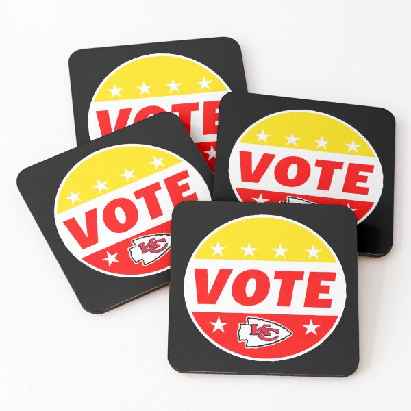 Item preview, Vote Kansas City Chiefs Red White Yellow Election Art designed and sold by minojimo.
