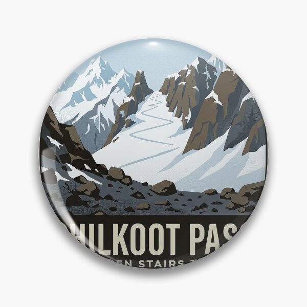 Item preview, Chilkoot Pass Golden Stairs Klondike Trail Sticker designed and sold by DetourDgn.