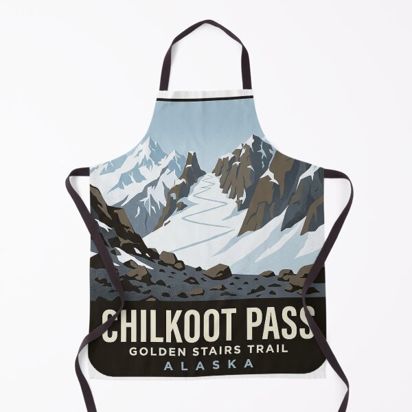 Item preview, Chilkoot Pass Golden Stairs Klondike Trail Sticker designed and sold by DetourDgn.