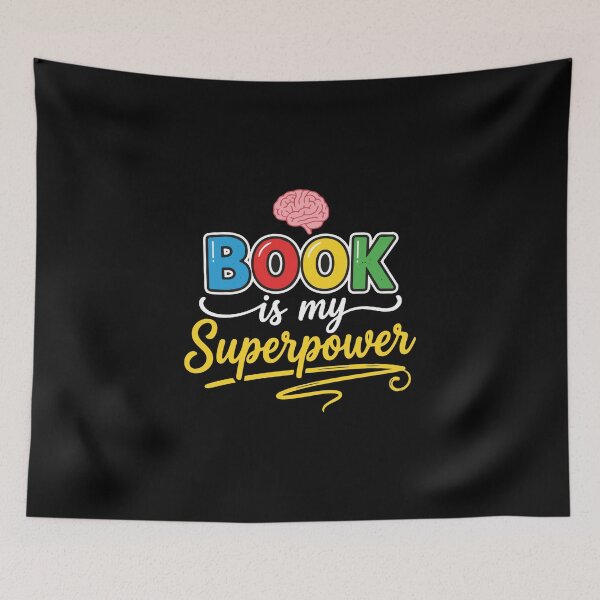 Item preview, Book Is My Superpower Reading Bookworm Intelligence Bibliophile designed and sold by PopStars1993.
