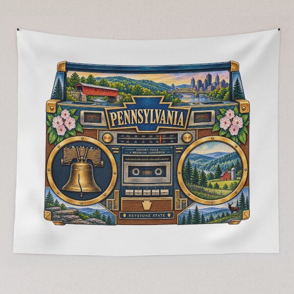 Item preview, Pennsylvania Gen X Boom Box designed and sold by Whimspired By Paxx.