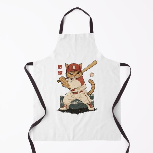Item preview, Baseball Player Cat With Uniform And Ba designed and sold by ileana-hartwe.
