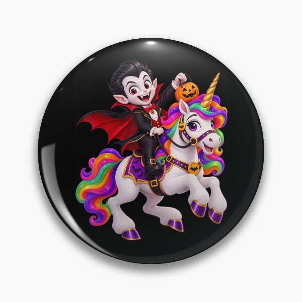 Item preview, Halloween Vampire Riding A Unicorn designed and sold by NguboNorento.
