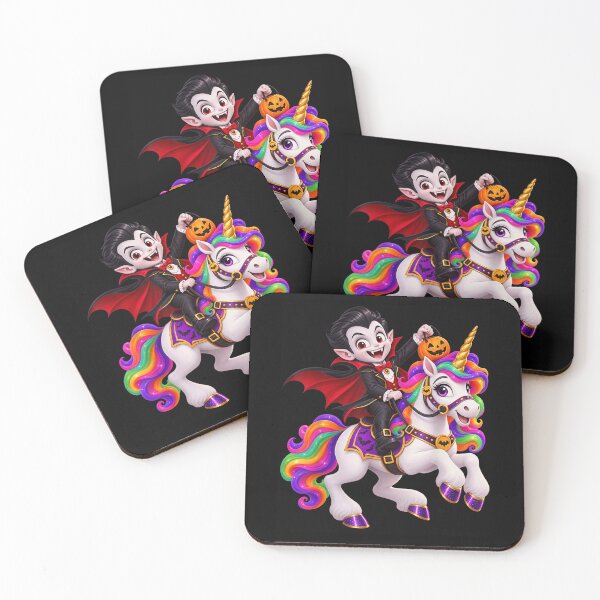 Item preview, Halloween Vampire Riding A Unicorn designed and sold by NguboNorento.