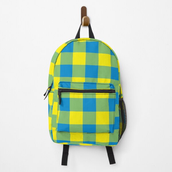 Item preview, Gingham Pattern Blue Green Yellow designed and sold by ArtbyDebbieC.