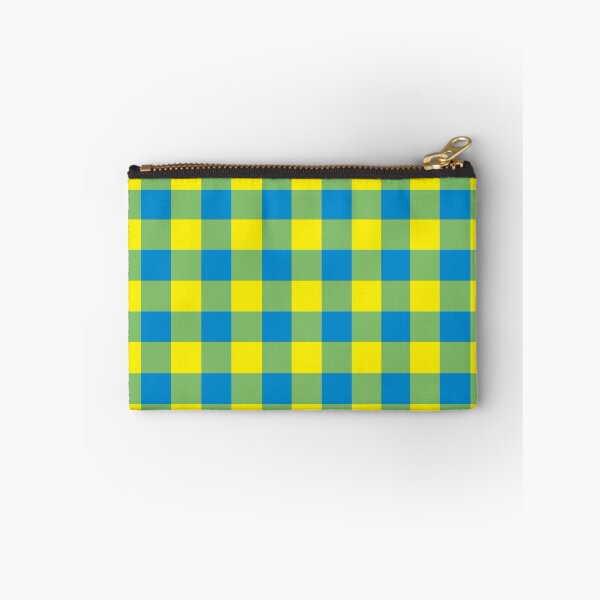 Item preview, Gingham Pattern Blue Green Yellow designed and sold by ArtbyDebbieC.