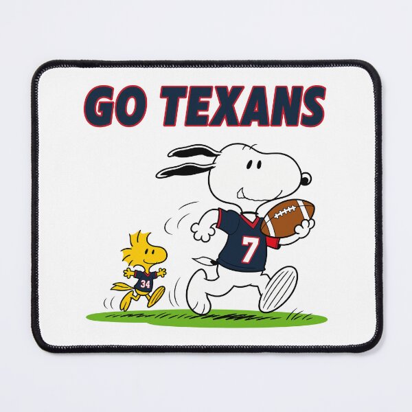 Item preview, Snoopy & Woodstock Houston Texans Football Retro F466 designed and sold by GLUVY-THEME.