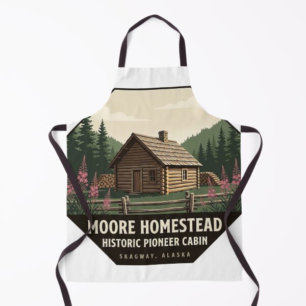 Item preview, Moore Homestead Cabin Skagway Alaska Sticker designed and sold by DetourDgn.