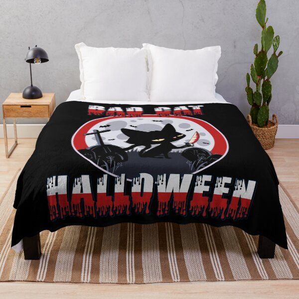 Item preview, Bad Cat Halloween Cute Horror Cat Lover Gift designed and sold by Say It With Ink.