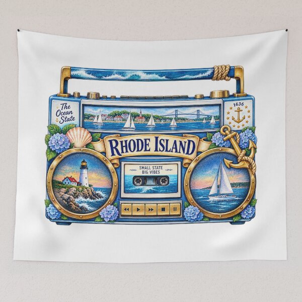 Item preview, Rhode Island Gen X Boom Box designed and sold by Whimspired By Paxx.