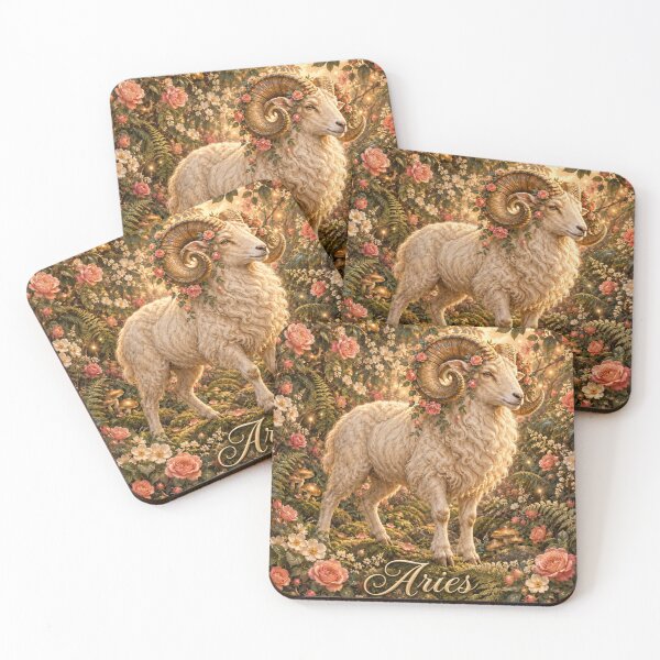 Item preview, Aries Enchanted Zodiac Fantasy Art designed and sold by FairyArtCottage.