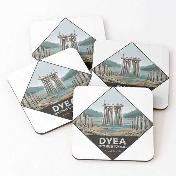 Item preview, Dyea Townsite Taiya Inlet Klondike Sticker Alaska designed and sold by DetourDgn.
