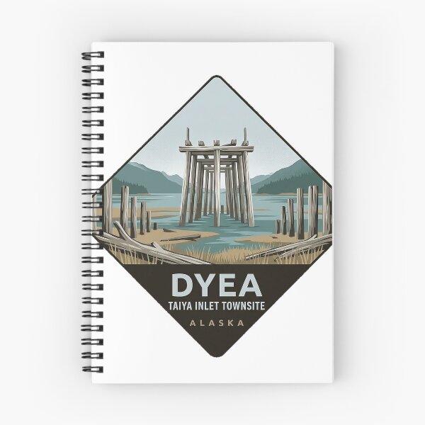 Item preview, Dyea Townsite Taiya Inlet Klondike Sticker Alaska designed and sold by DetourDgn.