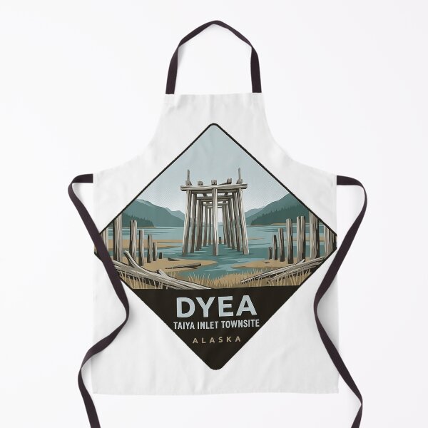 Item preview, Dyea Townsite Taiya Inlet Klondike Sticker Alaska designed and sold by DetourDgn.