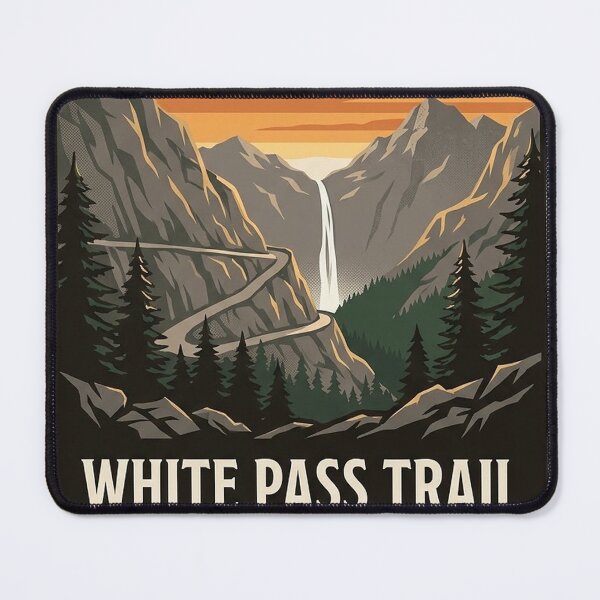 Item preview, White Pass Trail Dead Horse Gulch Alaska Sticker designed and sold by DetourDgn.