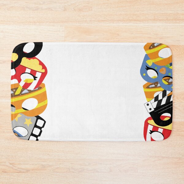 Item preview, Movie Night Cinema Border Frame with Popcorn and Soda designed and sold by LYAN-STORE.
