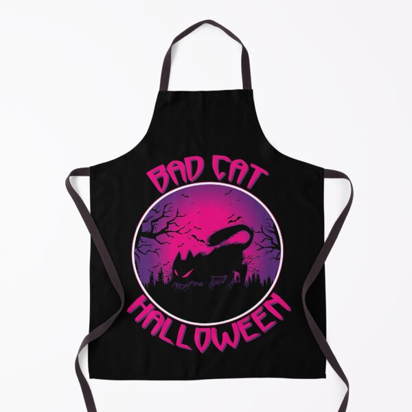 Item preview, Bad Cat Halloween Scary Pink Black Cat Gift designed and sold by Say It With Ink.