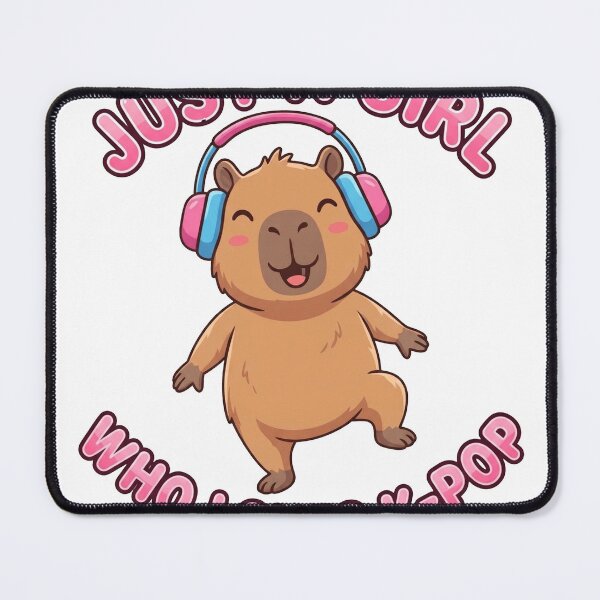 Item preview, Just A Girl Who Loves K-pop Capybara Kawaii designed and sold by arrow112.