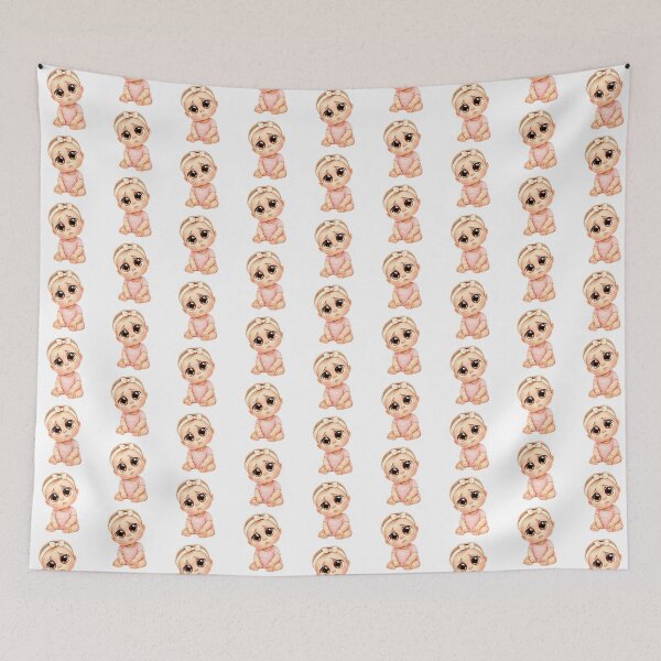 Item preview, White Baby Girl Confused: Tender Eyes Collection  designed and sold by EscapeArtist13.