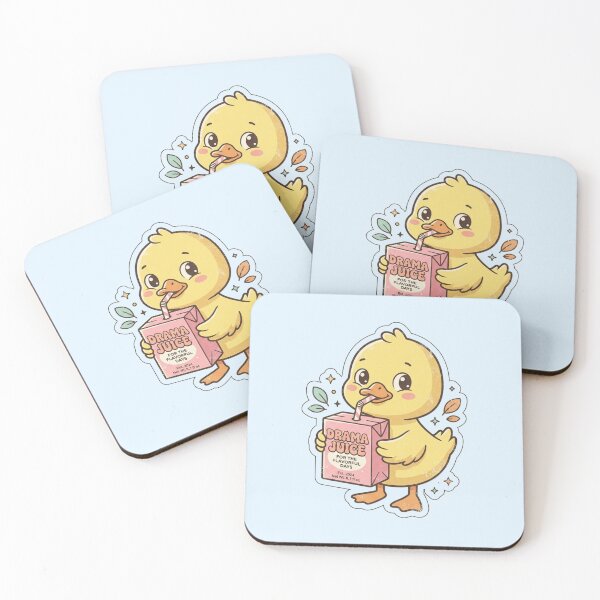 Item preview, Sipping Drama Juice Cute Duck Retro Cartoon Art designed and sold by Fine-Arts-Lab.