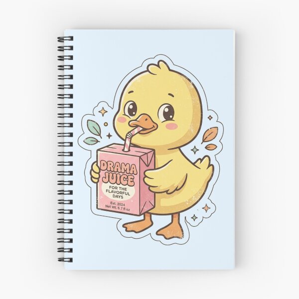 Item preview, Sipping Drama Juice Cute Duck Retro Cartoon Art designed and sold by Fine-Arts-Lab.