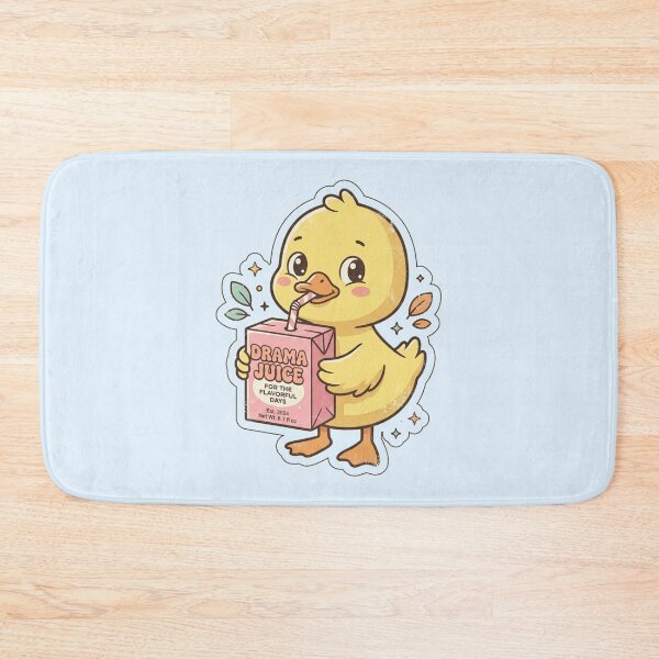 Item preview, Sipping Drama Juice Cute Duck Retro Cartoon Art designed and sold by Fine-Arts-Lab.