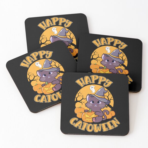 Item preview, Happy Catoween Cute Witch Cat Halloween Gift designed and sold by Say It With Ink.